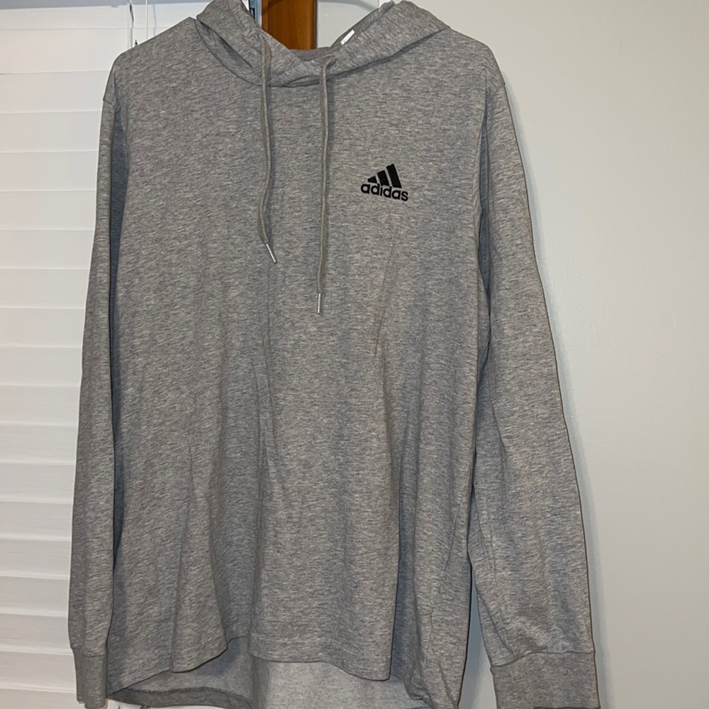 ❤️Like new! Adidas long sleeve hooded Tee Lg
